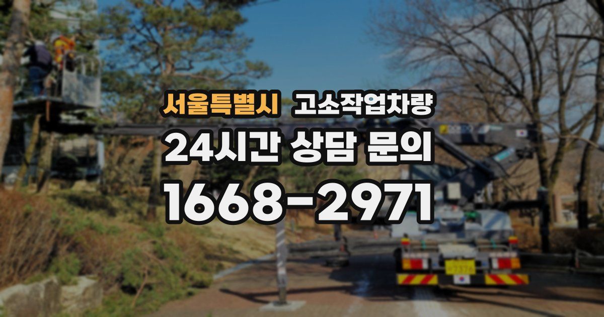 서울특별시 고소작업차량
