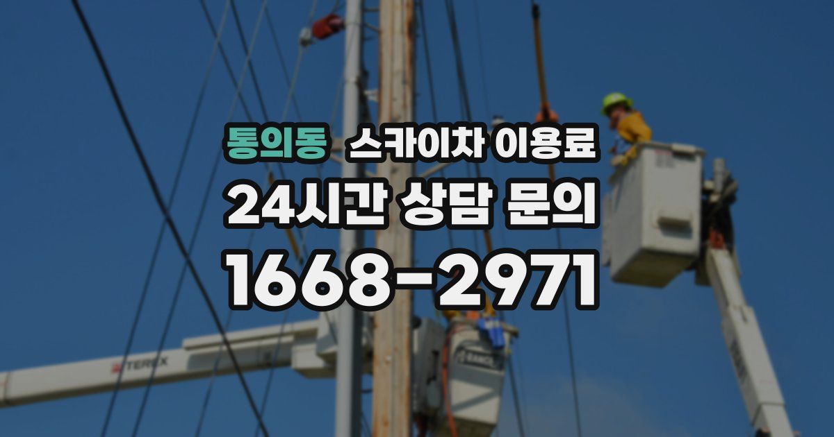 통의동 스카이차 이용료