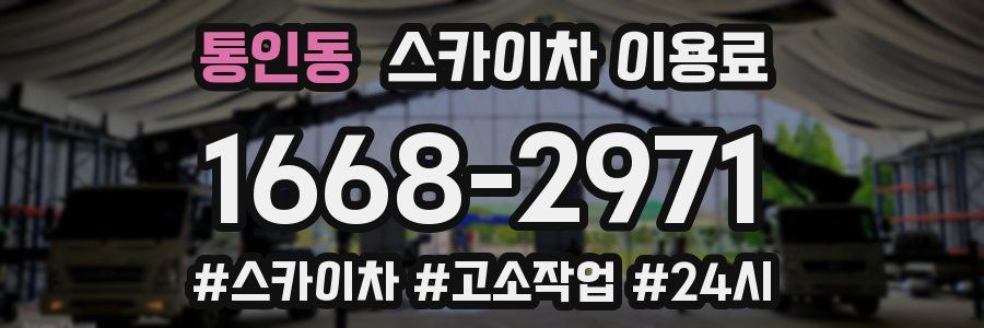 통인동 스카이차 이용료