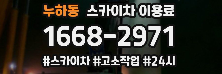 누하동 스카이차 이용료