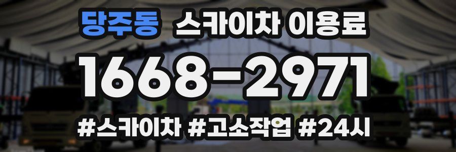 당주동 스카이차 이용료