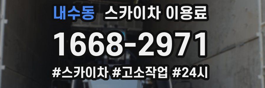 내수동 스카이차 이용료