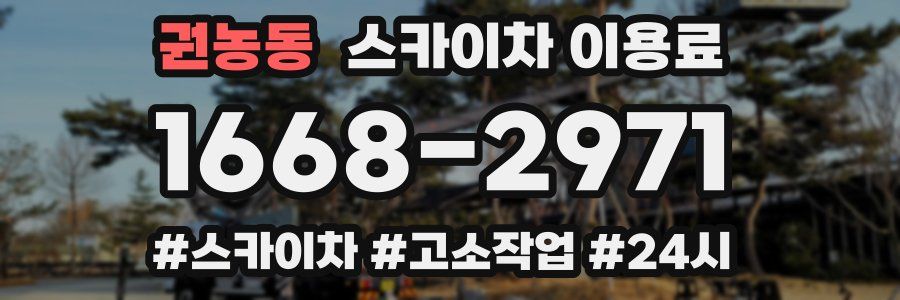 권농동 스카이차 이용료