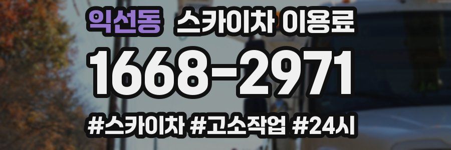 익선동 스카이차 이용료