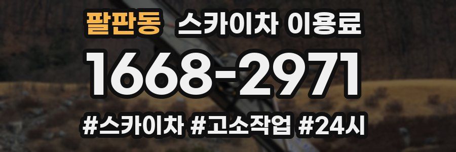 팔판동 스카이차 이용료