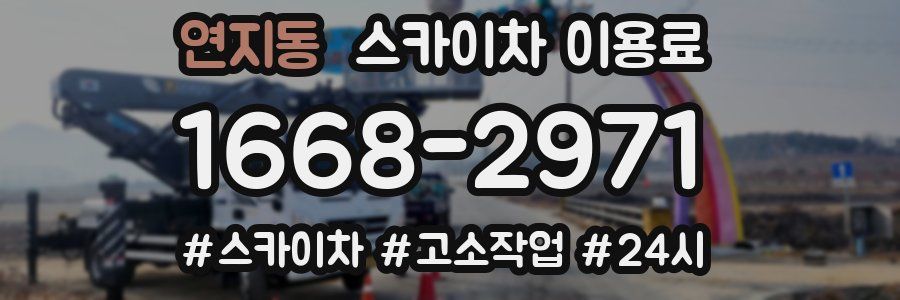 연지동 스카이차 이용료