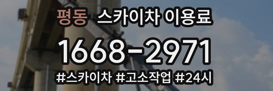 평동 스카이차 이용료