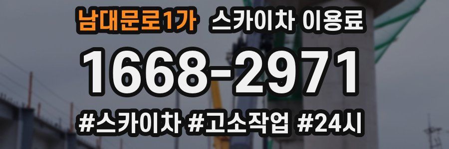 남대문로1가 스카이차 이용료