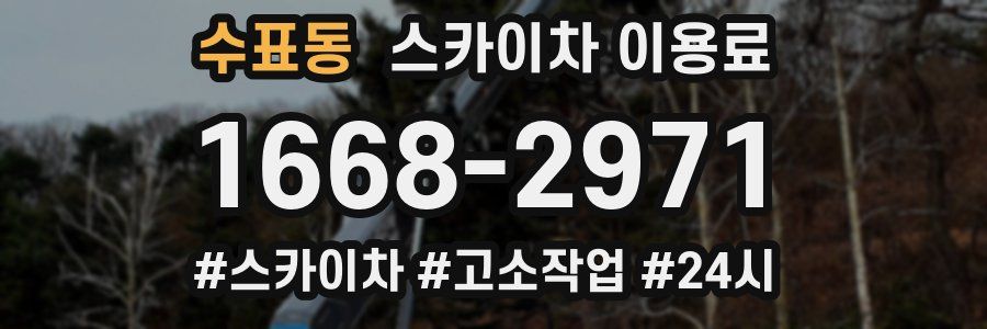 수표동 스카이차 이용료