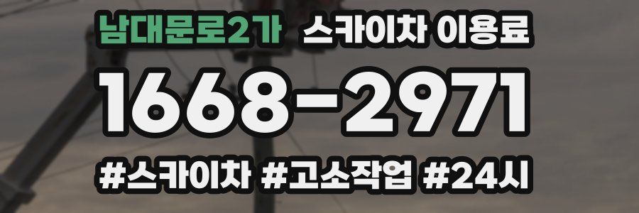 남대문로2가 스카이차 이용료