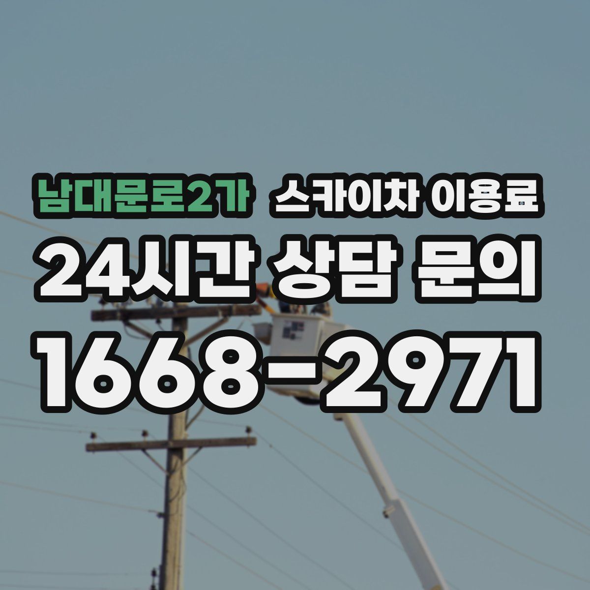 남대문로2가 스카이차 이용료