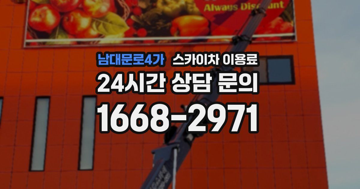 남대문로4가 스카이차 이용료