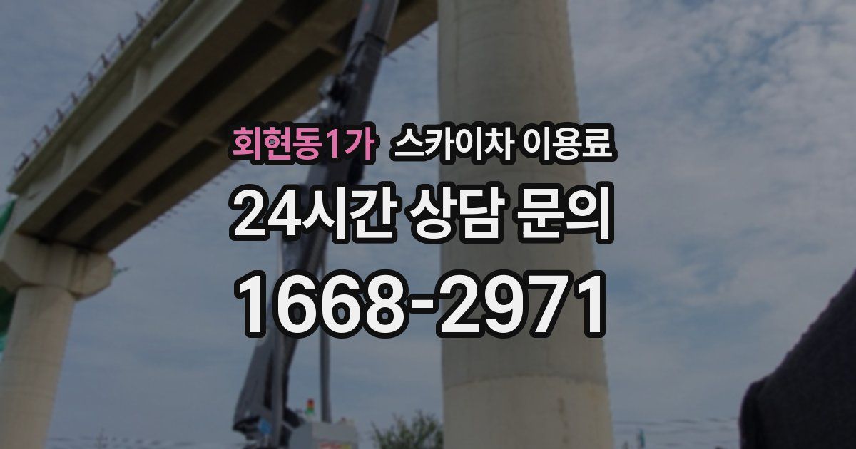 회현동1가 스카이차 이용료