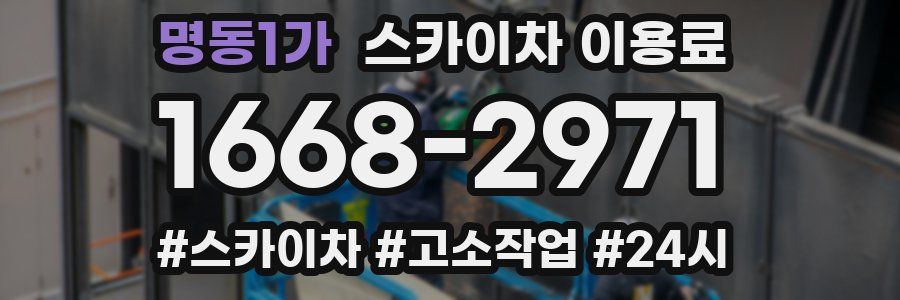 명동1가 스카이차 이용료