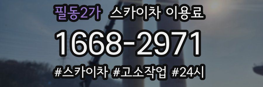 필동2가 스카이차 이용료