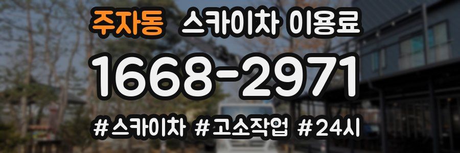 주자동 스카이차 이용료