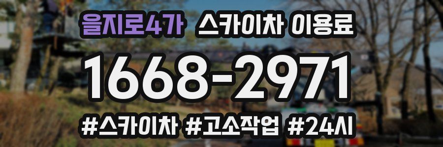 을지로4가 스카이차 이용료
