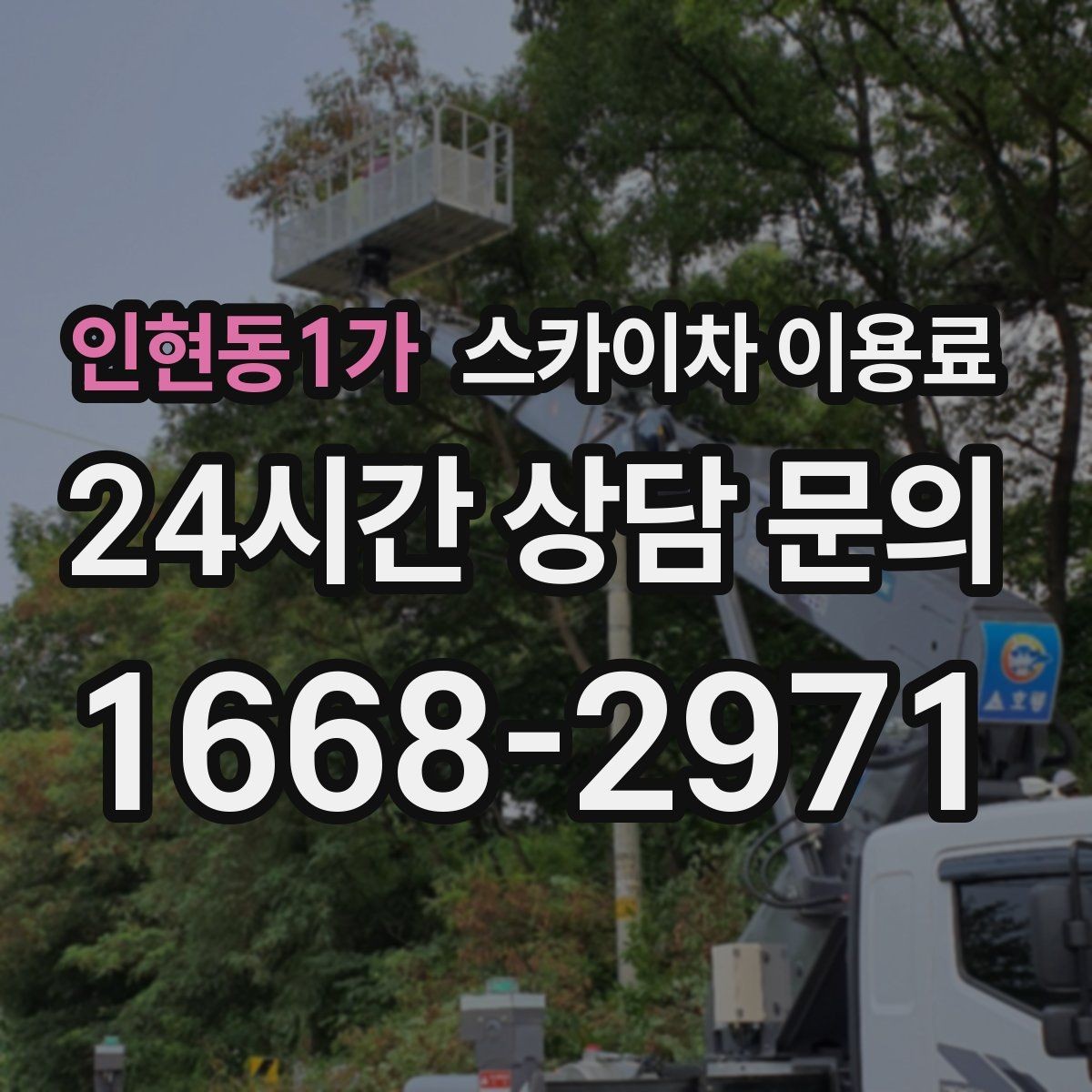 인현동1가 스카이차 이용료 문의 전 알아두면 좋은 기준
