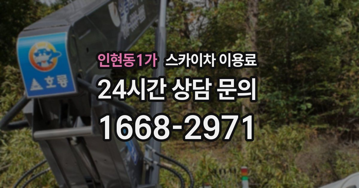인현동1가 스카이차 이용료