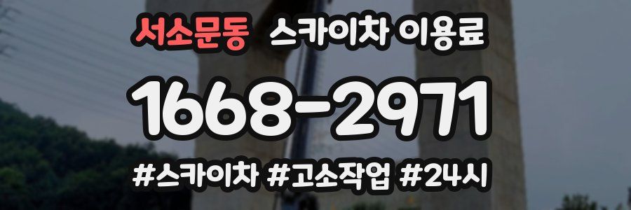 서소문동 스카이차 이용료