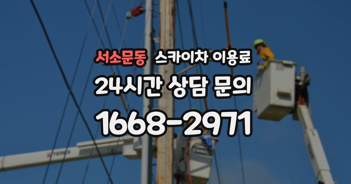 서소문동 스카이차 이용료