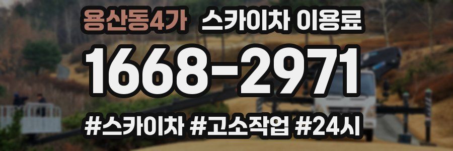 용산동4가 스카이차 이용료
