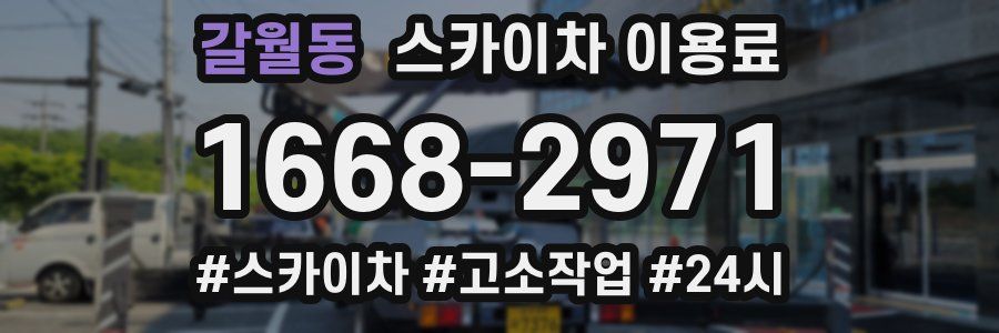 갈월동 스카이차 이용료