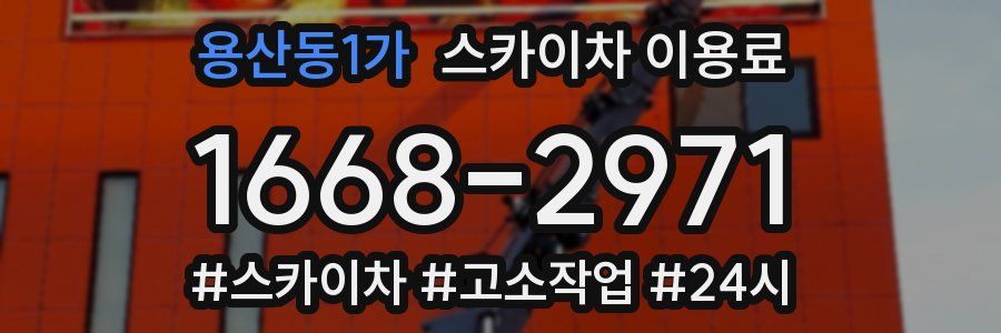 용산동1가 스카이차 이용료