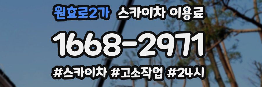 원효로2가 스카이차 이용료