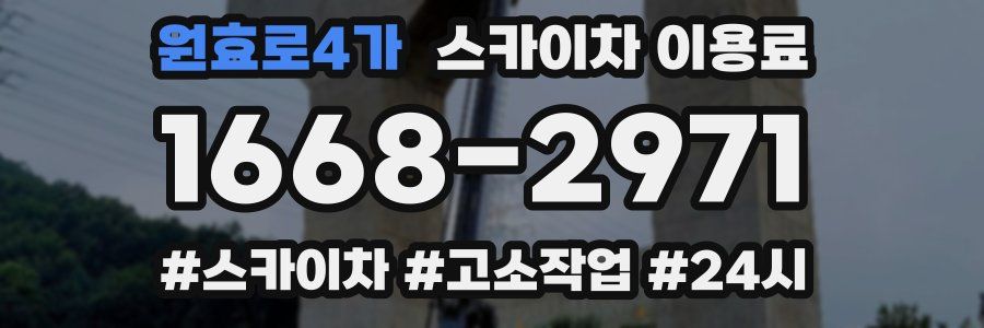 원효로4가 스카이차 이용료