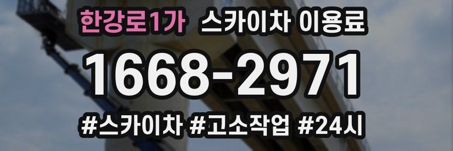 한강로1가 스카이차 이용료
