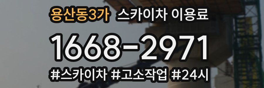 용산동3가 스카이차 이용료
