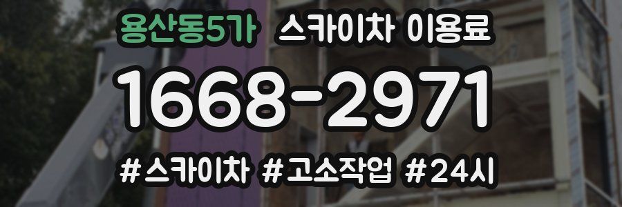 용산동5가 스카이차 이용료