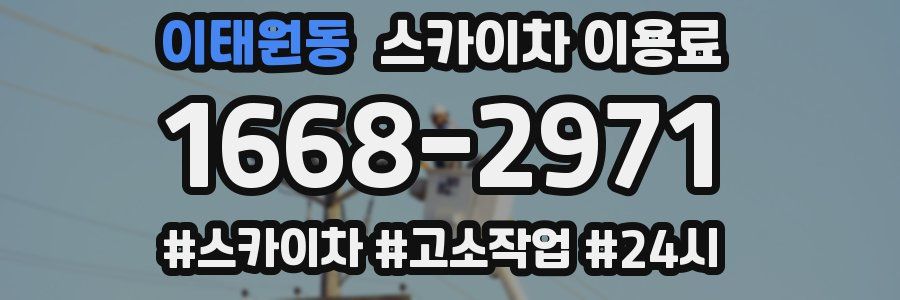 이태원동 스카이차 이용료
