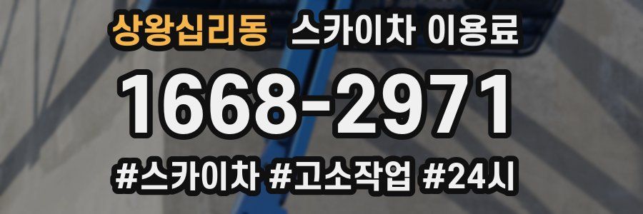 상왕십리동 스카이차 이용료