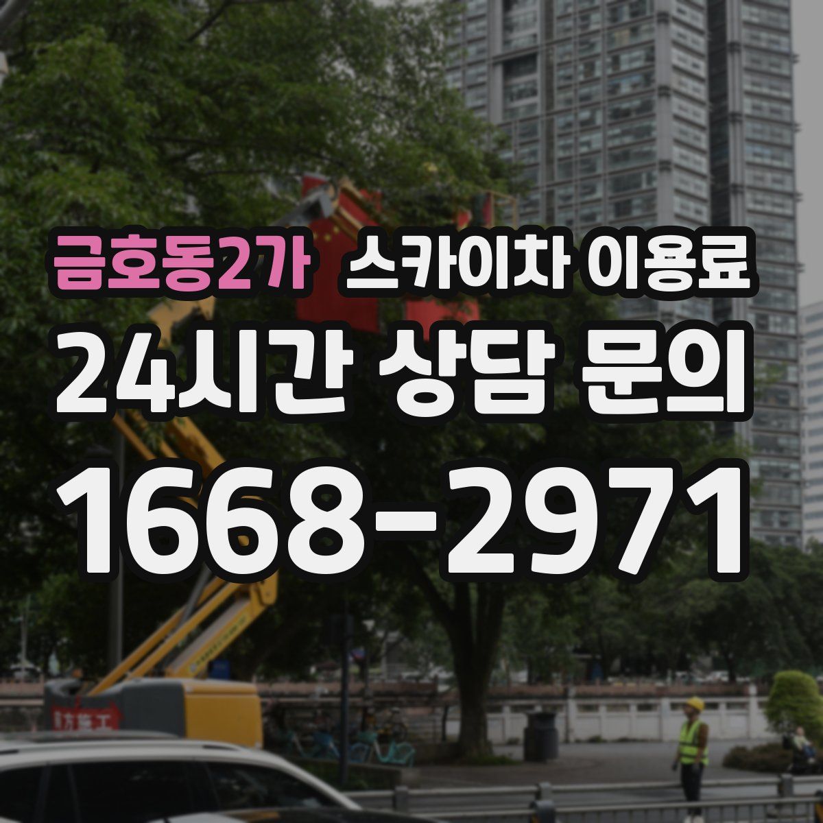 금호동2가 스카이차 이용료