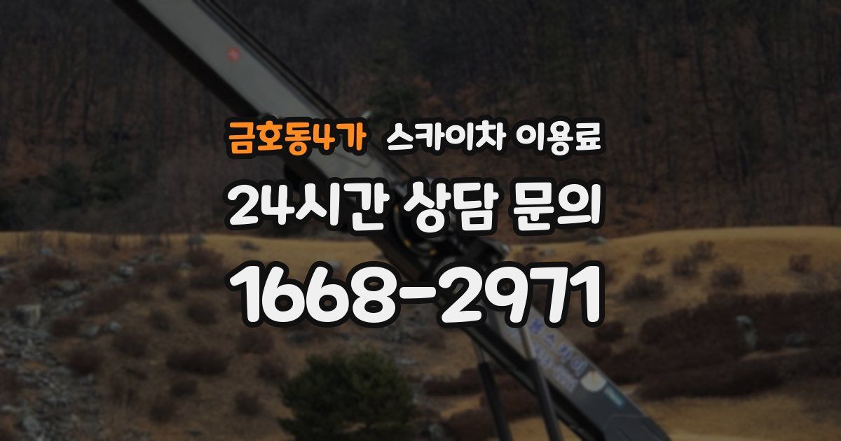 금호동4가 스카이차 이용료