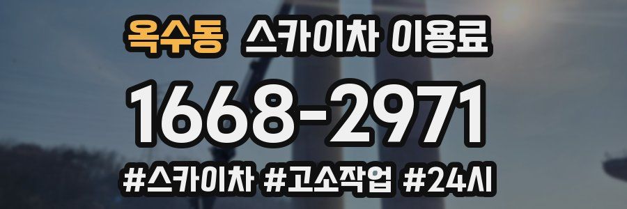 옥수동 스카이차 이용료