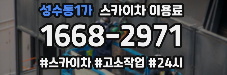 성수동1가 스카이차 이용료