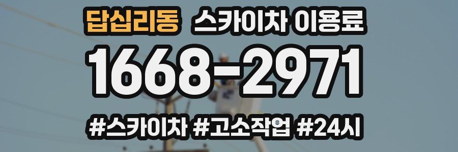 답십리동 스카이차 이용료