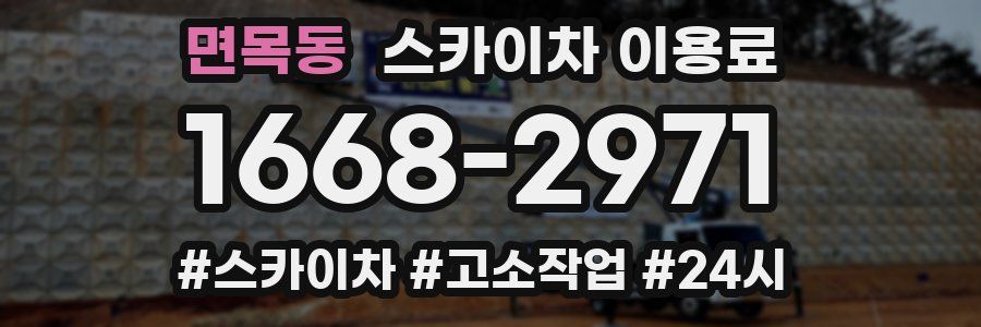 면목동 스카이차 이용료
