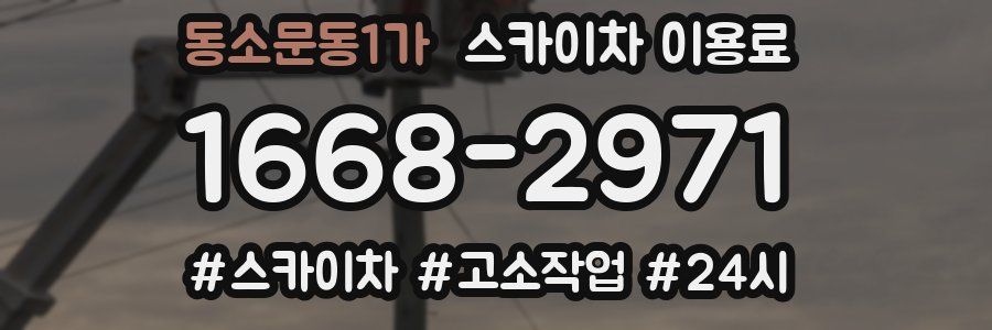 동소문동1가 스카이차 이용료