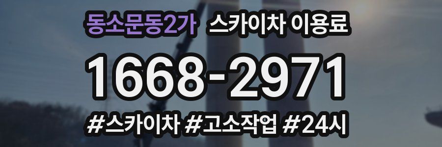 동소문동2가 스카이차 이용료