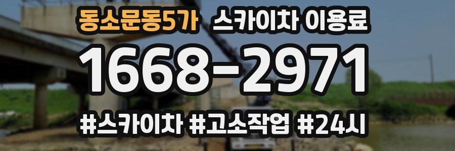 동소문동5가 스카이차 이용료