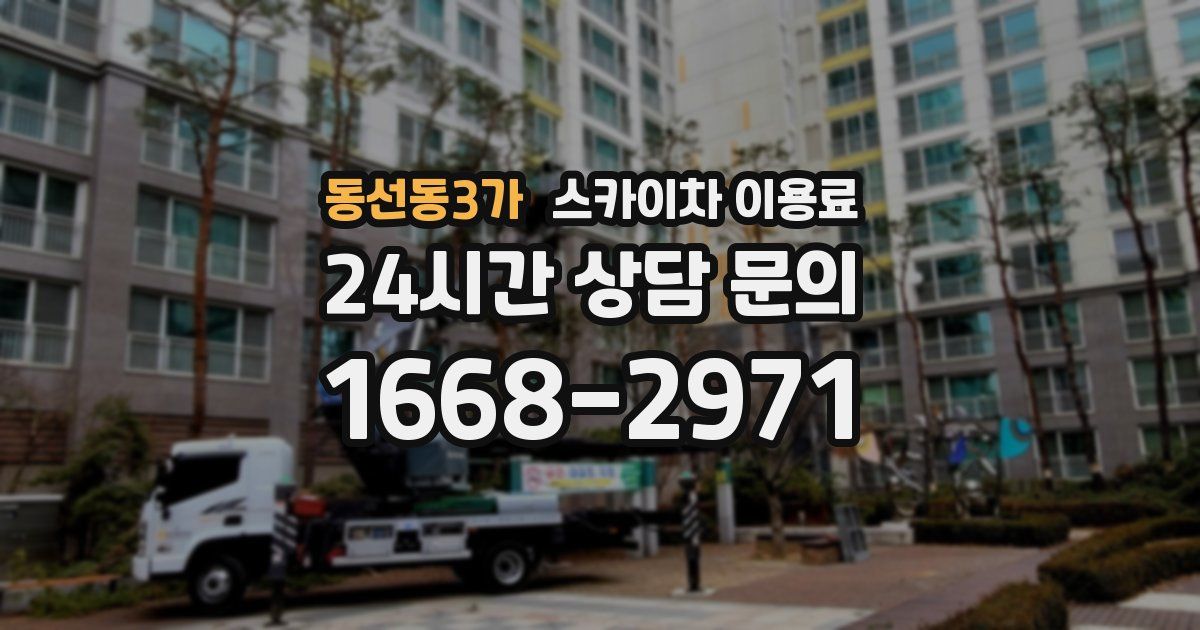 동선동3가 스카이차 이용료
