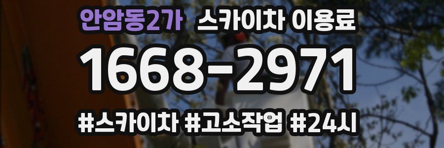 안암동2가 스카이차 이용료