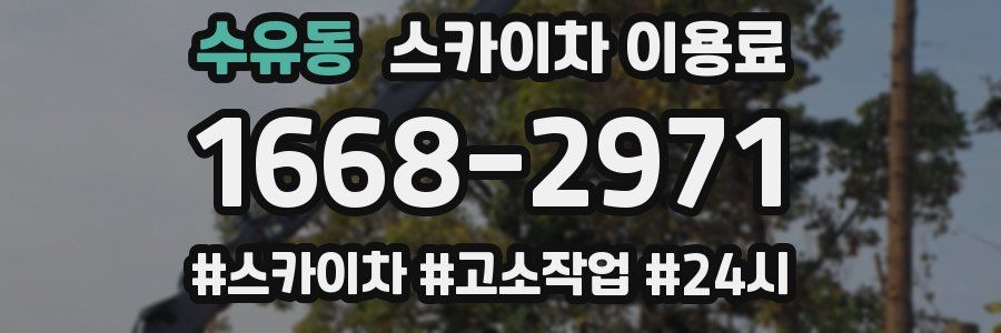 수유동 스카이차 이용료