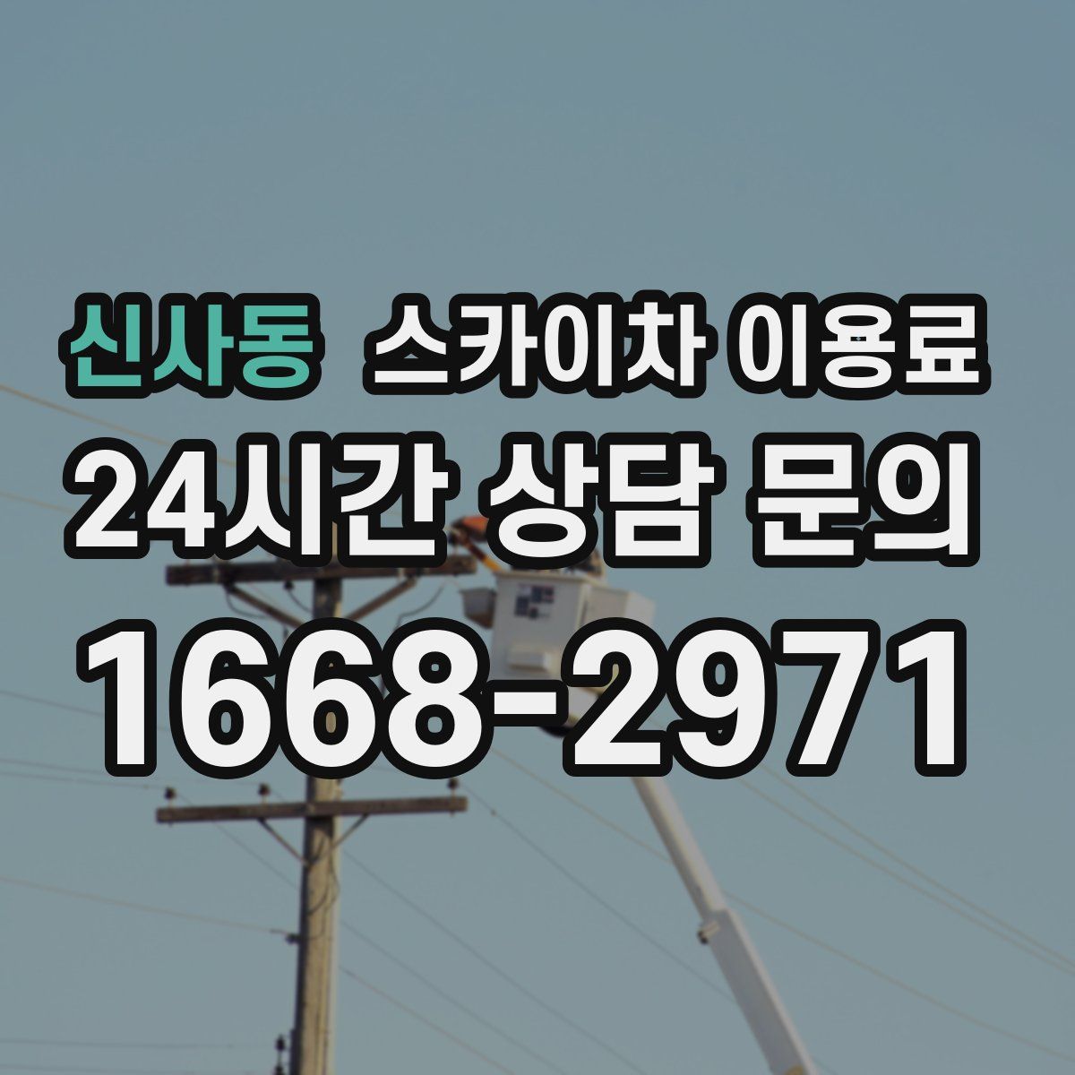 신사동 스카이차 이용료