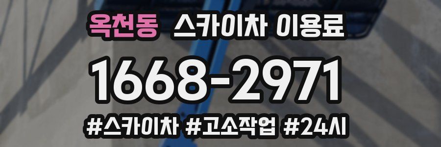 옥천동 스카이차 이용료