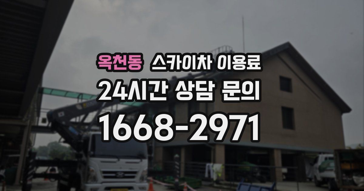 옥천동 스카이차 이용료